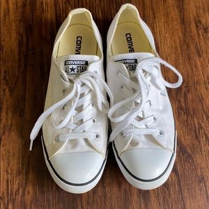 White low rise Converse